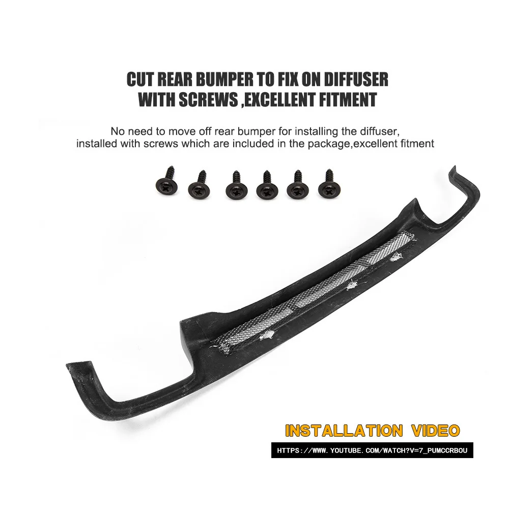 Губа диффузора заднего бампера из углеродного волокна для BMW 5 серии F10 F18