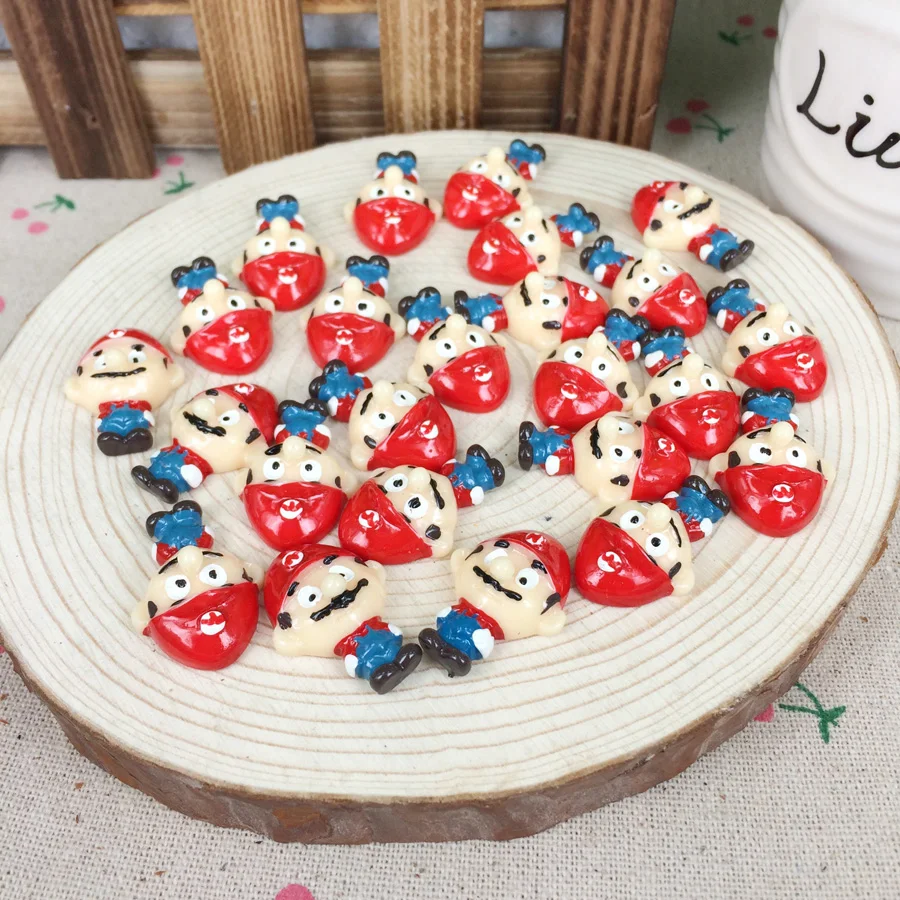 10 шт. Kawaii плоские "сделай сам" с рисунками Смола Кабошоны плоской обратной