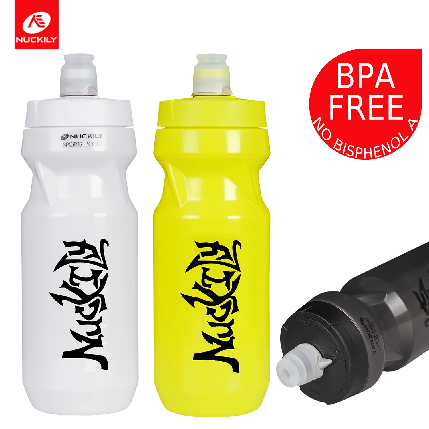 NUCKILY велосипедная бутылка для воды BPA велосипедная бутылка 610 мл портативный чайник герметичная чашка Спортивная бутылка для питья Велосипедное оборудование