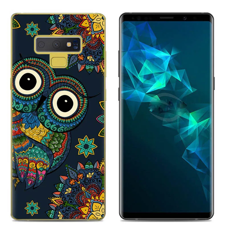 Чехол для samsung galaxy Note 9 из ТПУ с мультяшным принтом чехол мобильного телефона Galaxy |