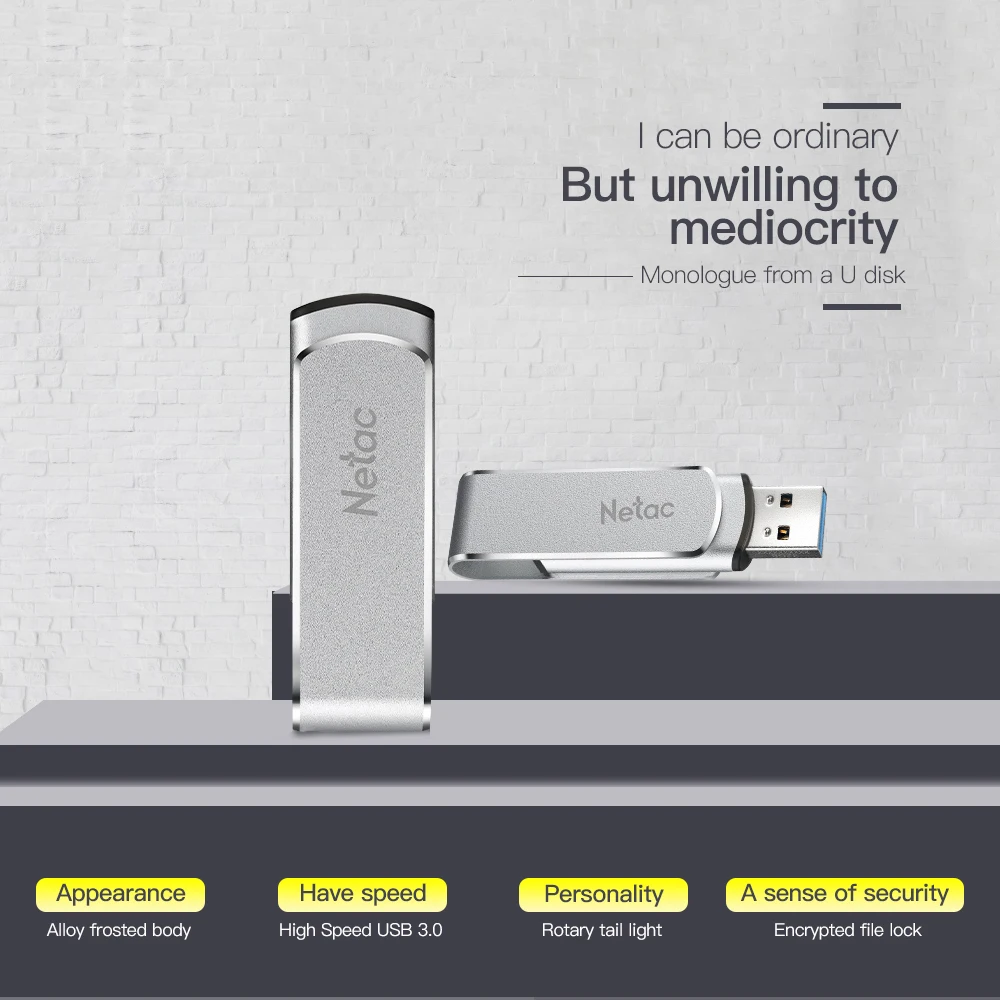 Netac U388 16G 32G 64G 128G USB3.0 высокоскоростной флеш накопитель USB накопители Ustick память|memory