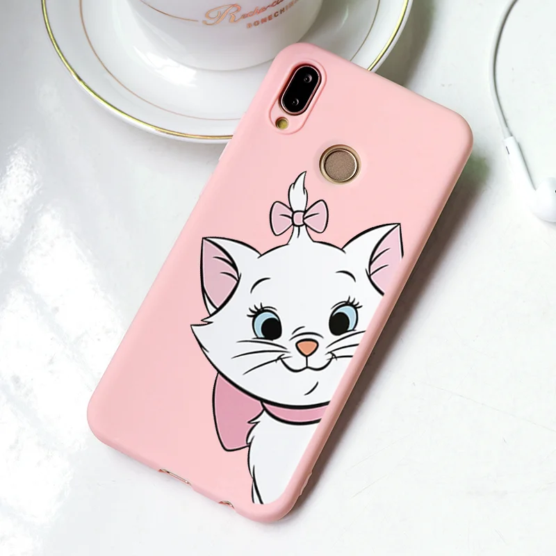 fendimao Силиконовый чехол Marie Cat для huawei mate 10 Lite P8 P9 P10 P20 P30 Y6 Y7 Pro TPU чехол для Honor Play 7A 8X9 Lite 10 - Цвет: fendimao