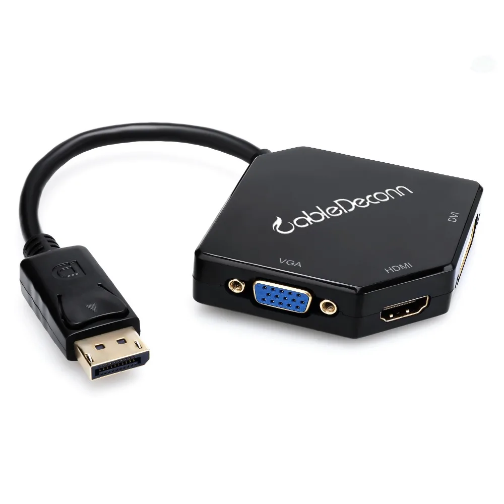 displayport hub display port to hdmi vga dvi adapter cable male to female multi port converter for pc monitor projector hdtv free global shipping