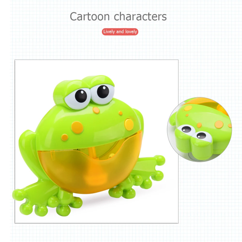 Baby Big Frogs Automatic Bubble Maker Blower Toy Music Bathtub Soap Machine kids bath toys Toys | Игрушки и хобби