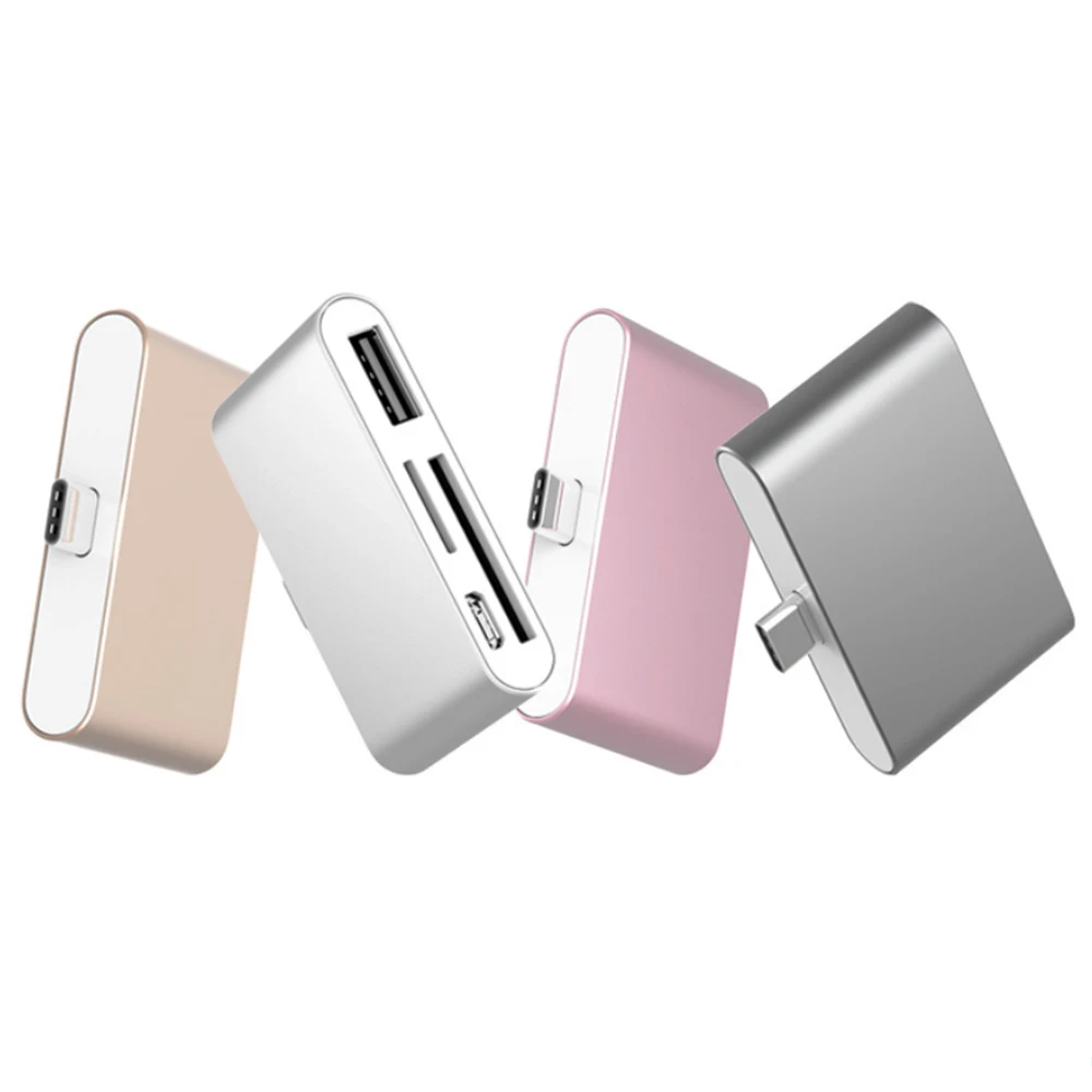 20 шт./лот 4 в 1 USB 3 C Type TF Micro SD OTG кардридер для Macbook 12 дюймов мобильного телефона|usb sim