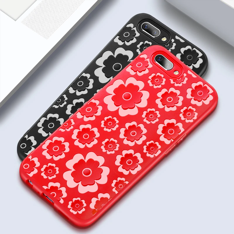 Flowers Anti-knock Case For OPPO R11 / R11plus Cover plus Coque Back Silicone |