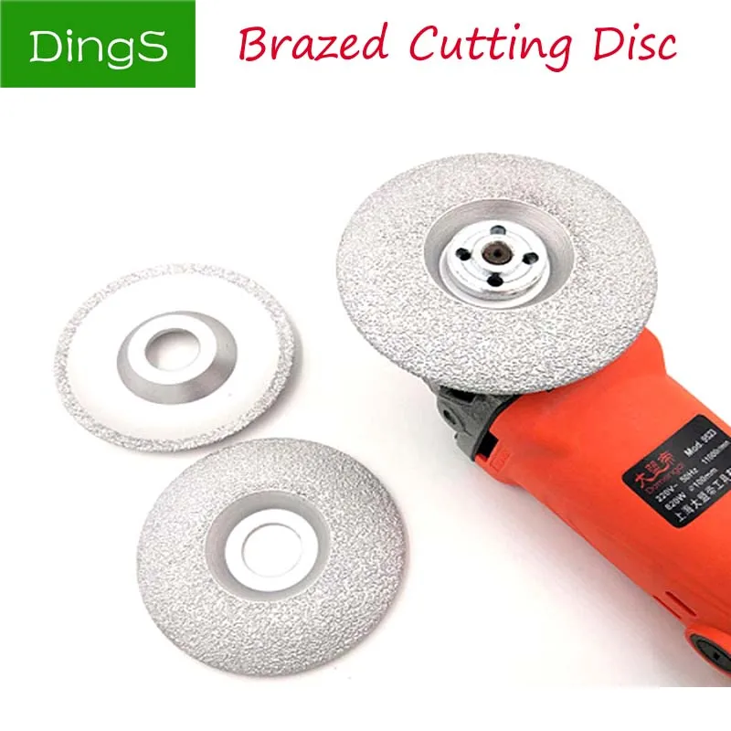 

1pcs 4/5 inch Vacuum Brazed Diamond Cutting Grinding Disc Cutter Shaping Polishing Stone Glass Ceramics Grinding Wheel 125/100mm