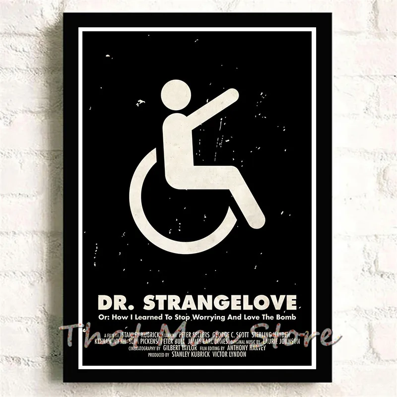 Nostalgic Stanley Kubrick White Kraft Paper Bar High quality Printing Drawing core Decorative Painting 42X30cm A3 | Дом и сад