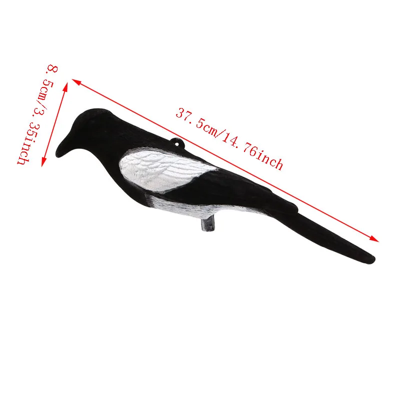 

Magpie Bird Painted Decoy Shell Outdoors Shot Hunting Shooting Lures Bait Tool