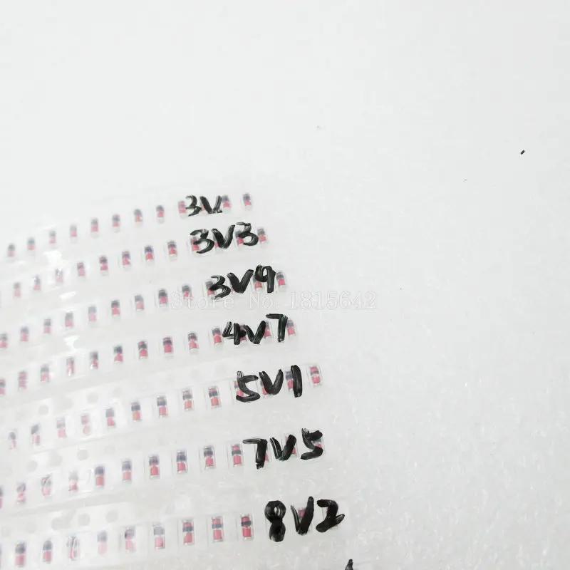 LL34 SMD зенеровские пакет диодов 1/2W 3 V-24 V 15 видов* 20 штук = 300 шт. 1N4148 комплект
