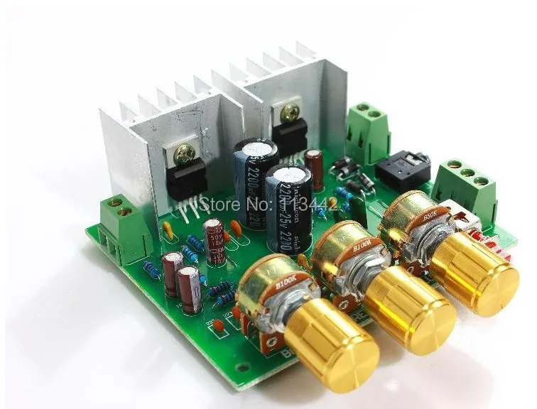 Топ-cofrld T W o канала 2.0 15 Вт + TDA2030A Hi-Fi стерео AMP lifier совета DIY Kit Горячая распродажа! |