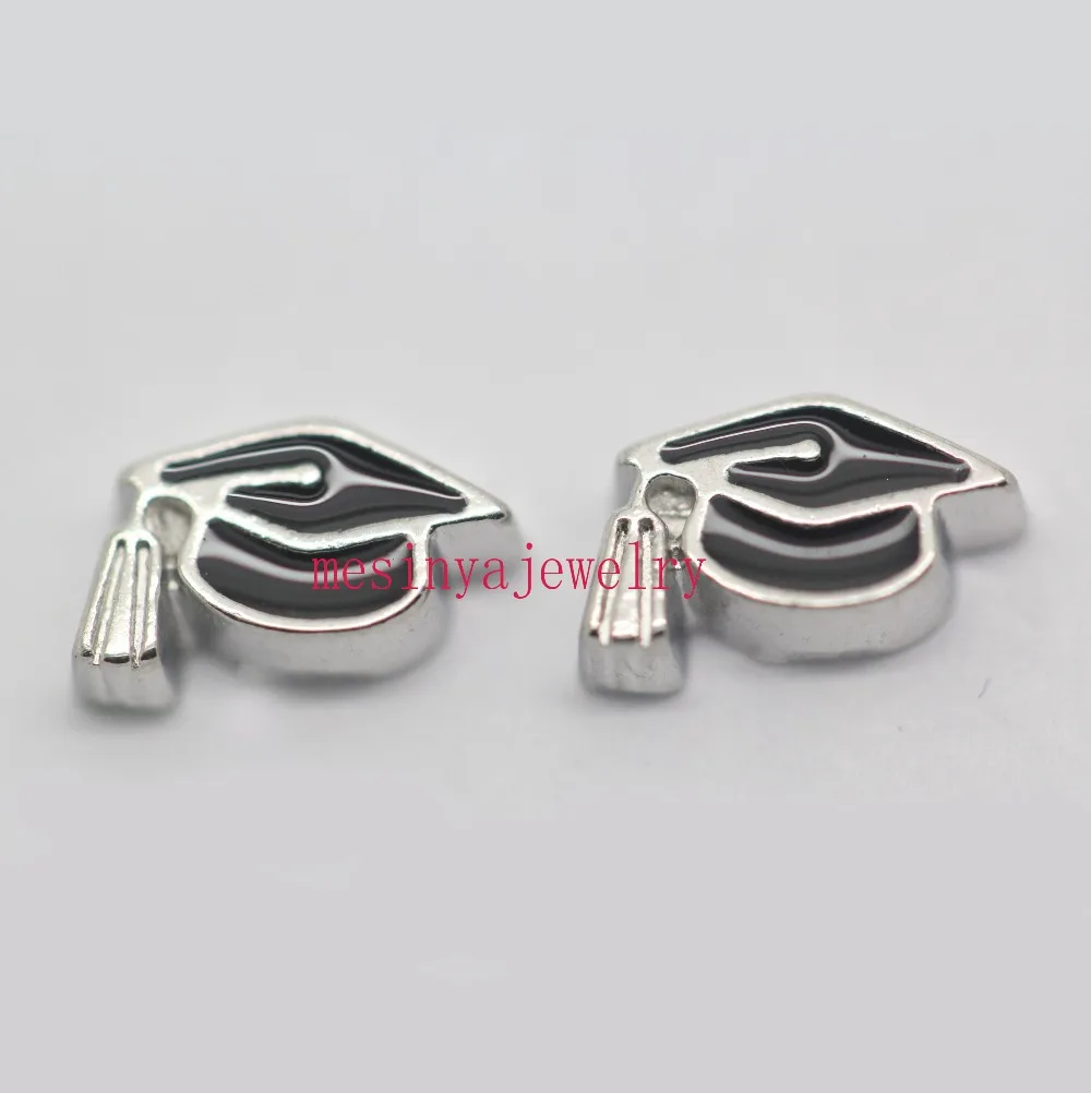 10 шт. черная Студенческая Кепка на выпускной плавающие амулеты заказ для личного