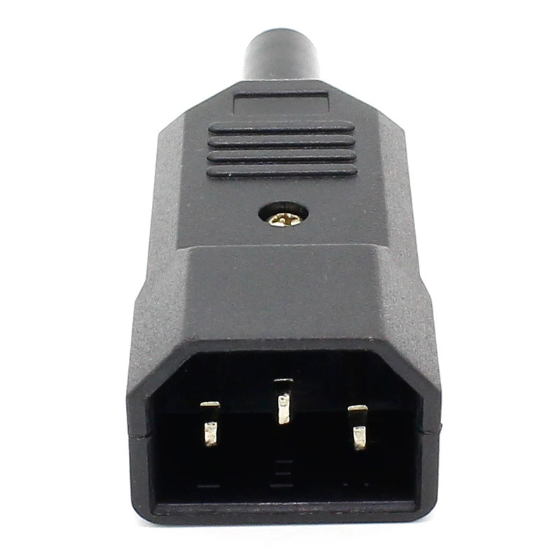 1 шт. Новая оптовая цена 10A 250 В черный IEC C13 штепсельная вилка Rewirable разъем питания 3