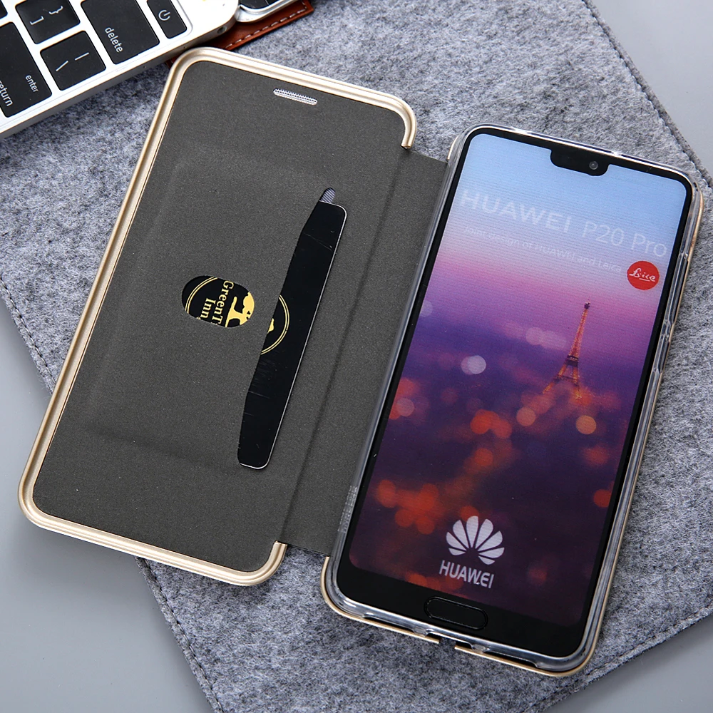 Магнитный кожаный чехол для Coque Huawei P20 Lite черный золотой серый кошелек Funda