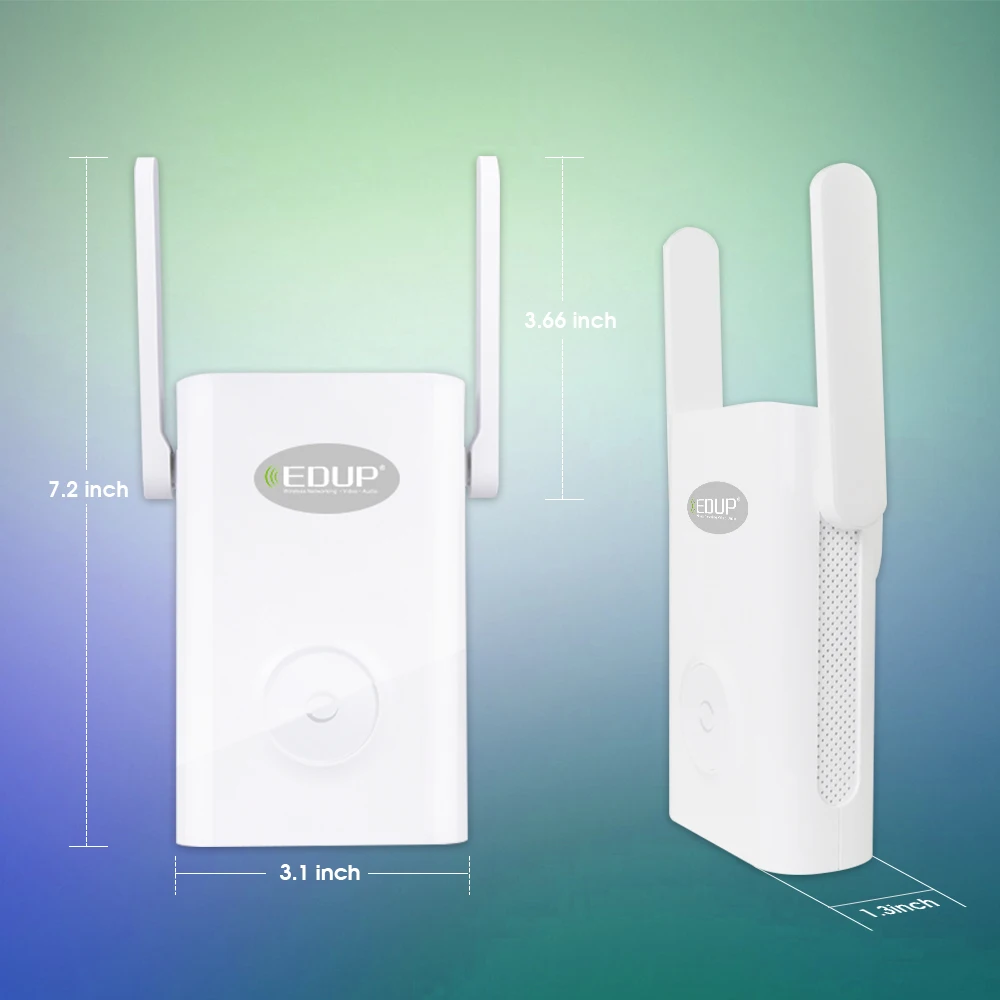 EDUP 1200 Мбит/с беспроводной WiFi повторитель двухдиапазонный 2,4/5 ГГц Wi-Fi диапазон расширитель 2* 4dBI антенны 11AC усилитель сигнала точка доступа