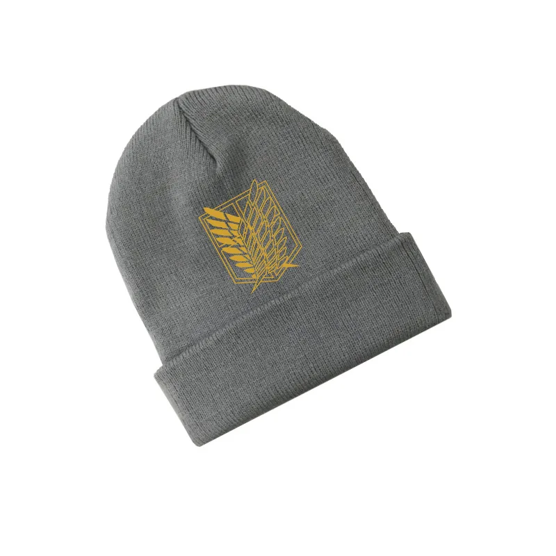 Style 15 Атака на Титанов Крылья Свободы аниме Skullies шапки вязаные шапочки зимние теплые шапки для мужчин женщин мальчиков девочек подарок эластичный - Цвет: Style 15