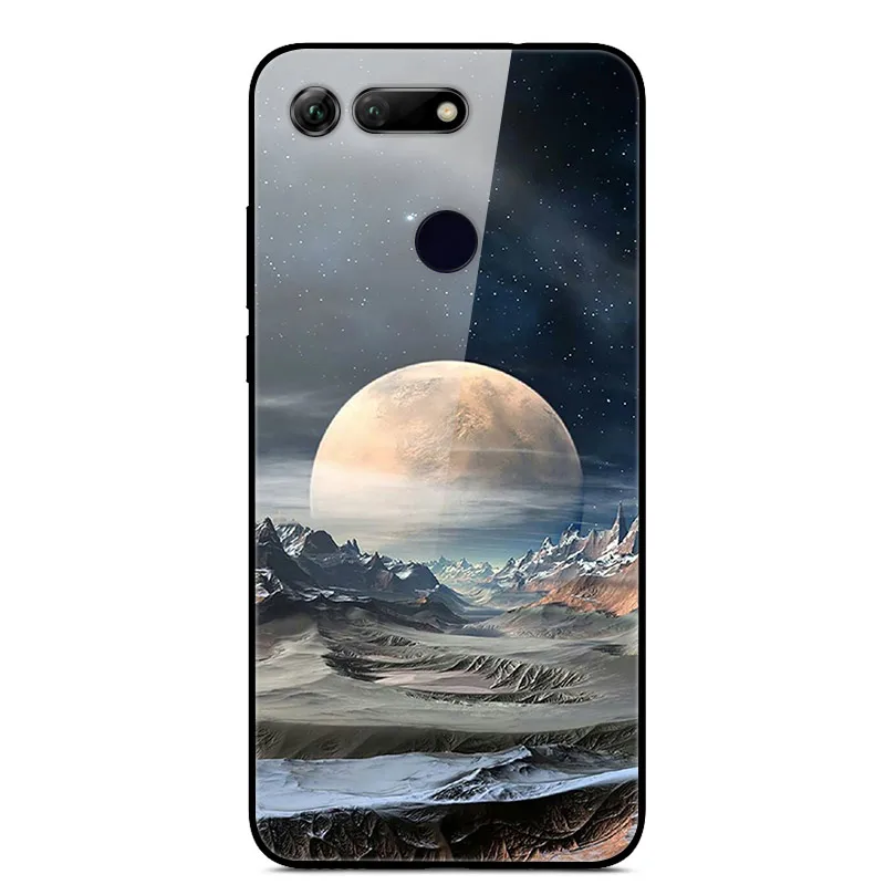 1 6,4 ''для huawei honor V20, чехол, стекло, Жесткий Чехол для Funda huawei honor View 20, чехол View 20 V 20, мягкий бампер из закаленного стекла для honor v20 - Цвет: 1