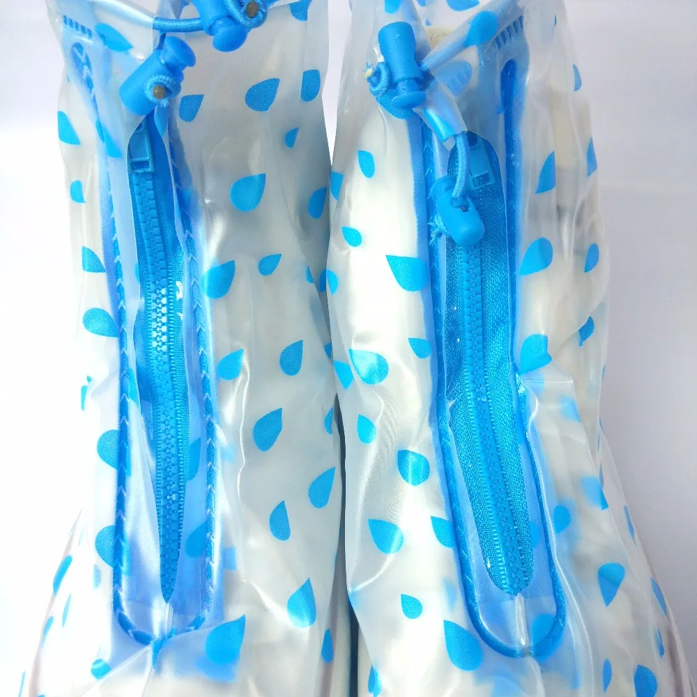 Женские синие Чехлы для обуви от дождя водонепроницаемые Нескользящие туфли