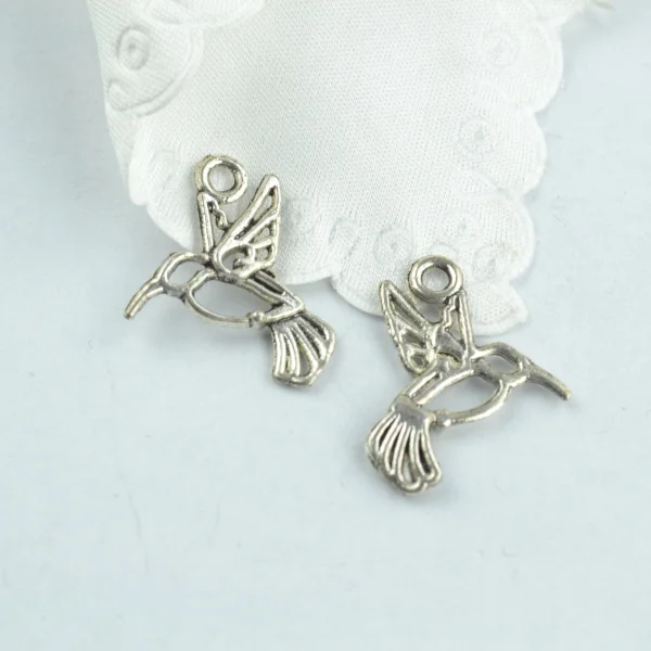 35 шт античные с серебристым покрытием из цинкового сплава цинковый сплав птица