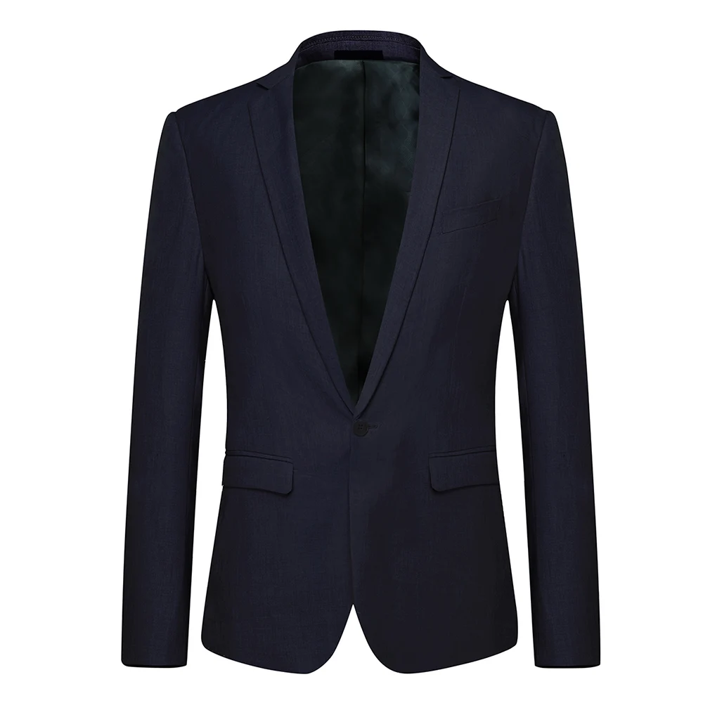 YUNCLOS деловой мужской костюм куртка свадебное платье-пиджак и брюки Slim Fit морские блейзеры мужской костюм Пиджаки Куртки