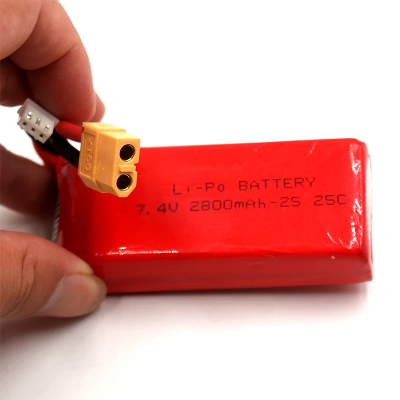 7 4 В 2800 мАч 25C 2 S RC LiPo батарея для FT009 жестокие самолет Quadrotor вертолет беспилотный
