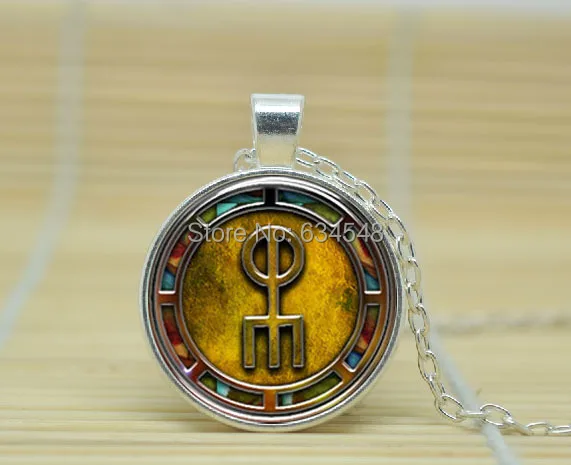 1 шт. исландский связывают руны ювелирные изделия стекло кабошон ожерелье A4182 |