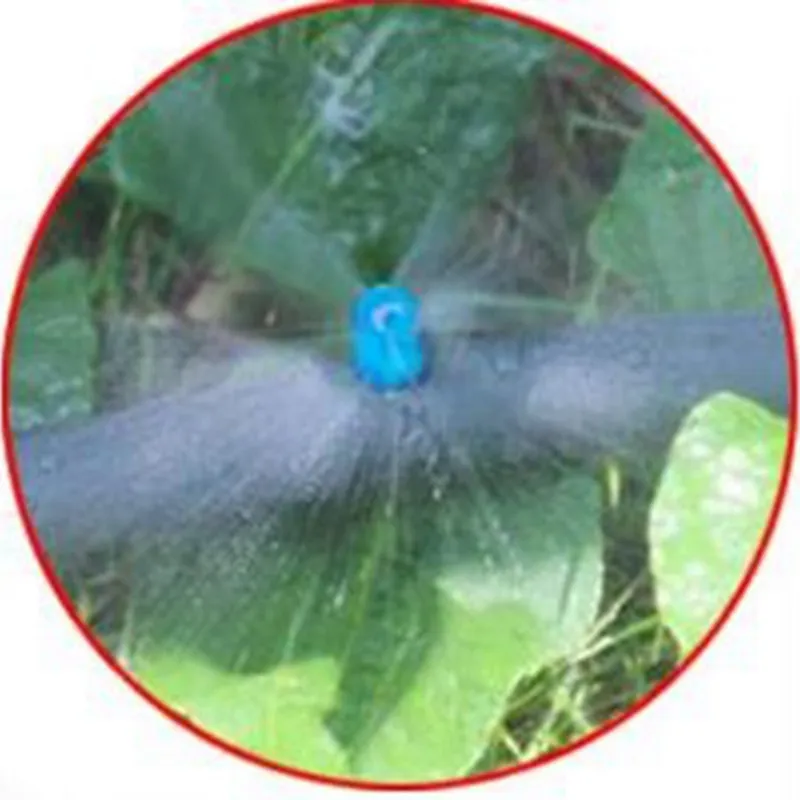 Оптом 200 шт./лот синяя мини-отражающая разбрызгивающая насадка с коннектором для