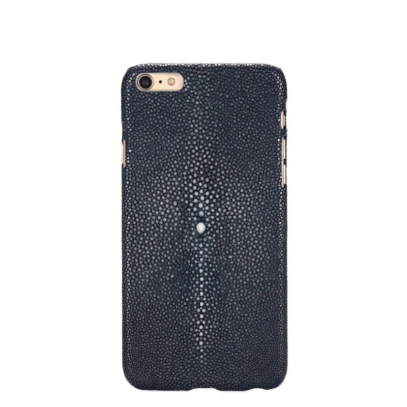 

Back Case For Apple iPhone 7 / 7 Plus 7+ Top Quality Luxury Pearl Fish Skin Genuine Leather Customize Mobile Phone Rear Cover