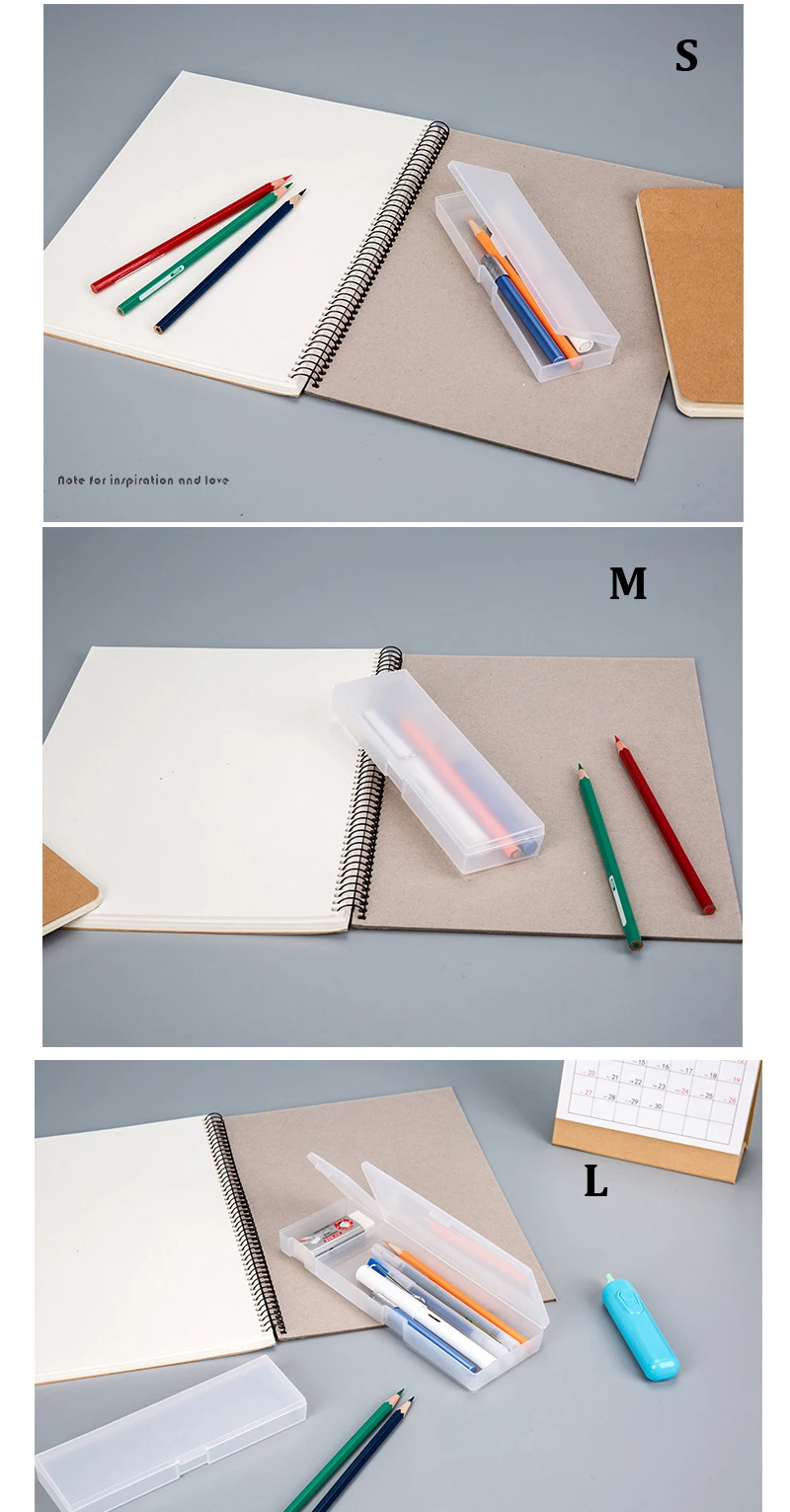 MUJI матовый прозрачный Футляр Чехол нетоксичный ПП пластиковая коробка для ручки школы канцелярские многофункциональный простой стиль