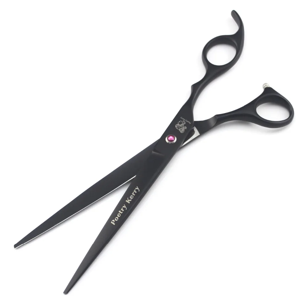 

4*8.0 inch paint black hairdressing scissors hair care scissors fast cut hair comfortable and easy to use