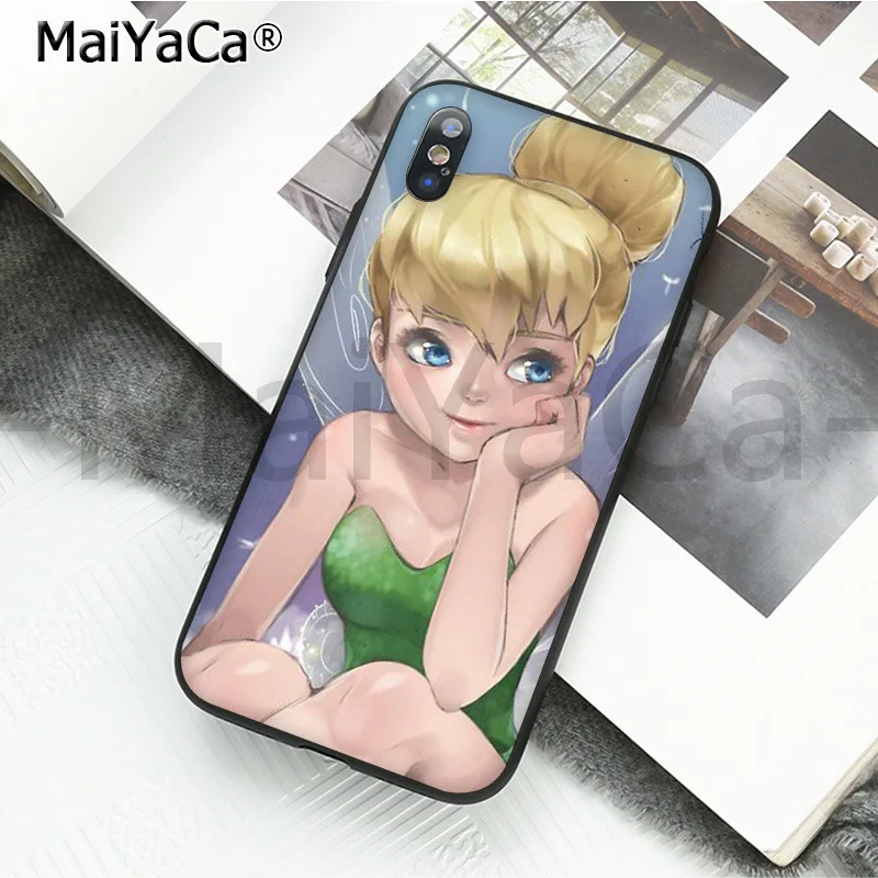 A1 MaiYaCa Забавный чехол для телефона, чехол Питер Пэн, Венди, Тинкербелл, Динь-Динь, для Apple iphone 11 pro 8 7 66S Plus X XS MAX 5S SE XR - Цвет: A1