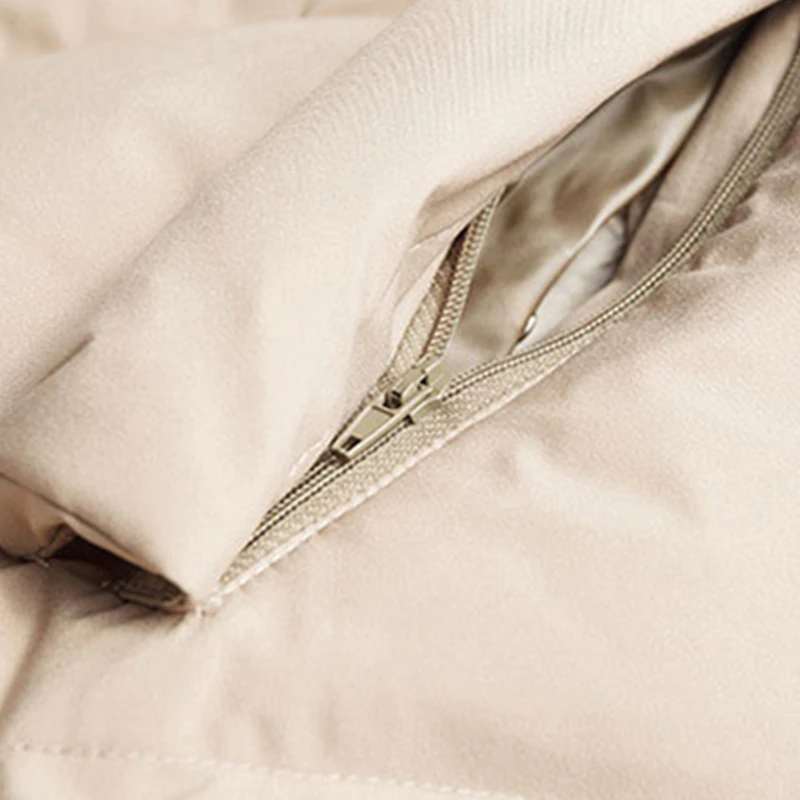 Зимняя женская модная Толстая теплая длинная пуховая куртка в клетку с