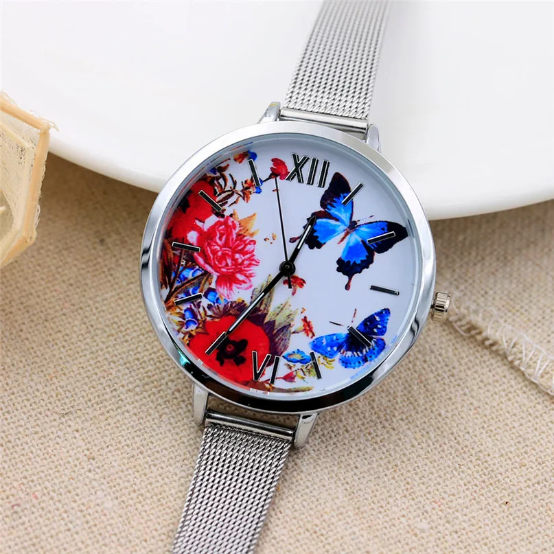 Простой дизайн сетчатый ремешок тонкие мужские часы модные стильные роскошные