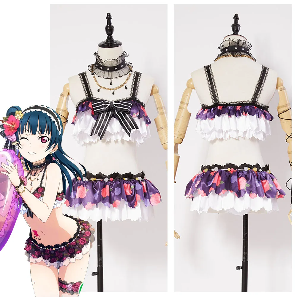 Love Live! Хороший солнечный свет! Женский костюм для косплея Aqours купальный
