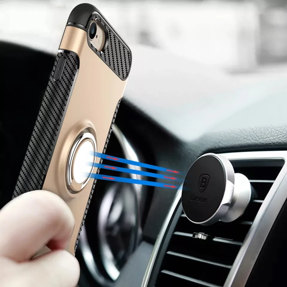 Роскошный Жесткий пластиковый Чехол для iPhone 7 чехол iphone 6 6S 6PLUS 5 SEcover Мягкий ТПУ