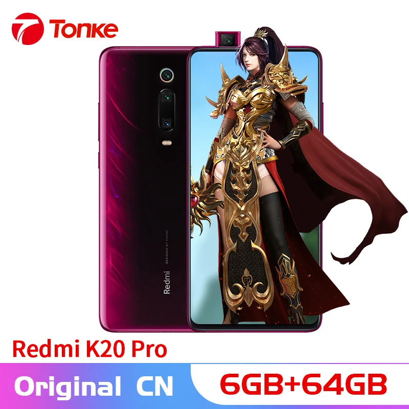 Оригинальная ПЗУ Xiaomi Redmi K20 Pro, 6 ГБ ОЗУ, 64 Гб ПЗУ, Восьмиядерный процессор Snapdragon 855, 6,39 дюйма, FHD, полный экран, 48 МП, тройная камера