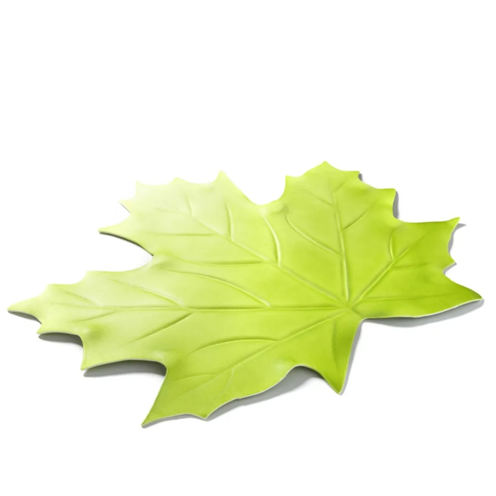 New Brand Fake Palm Leaves Table Placemat Cup Coaster Tea Table Mat Hawaii Wedding Table Decoration Summer Party Insulated Pad