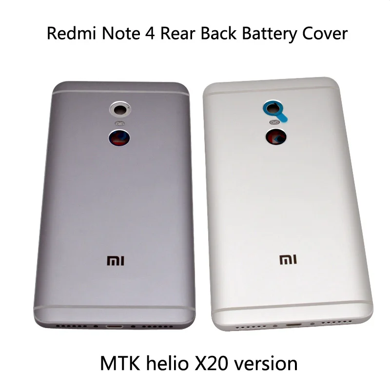 Для Xiaomi Redmi Note 4 крышка батареи задняя дверь чехол Замена для MTK helio X20 версия