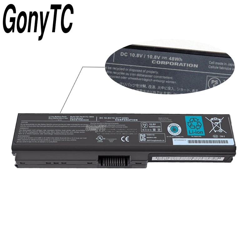 Оригинальный PA3817U ноутбук Батарея для TOSHIBA L630 L650 L645 L655 L600 L700 L730 L735 L740 L745 L750 L755 1BRS