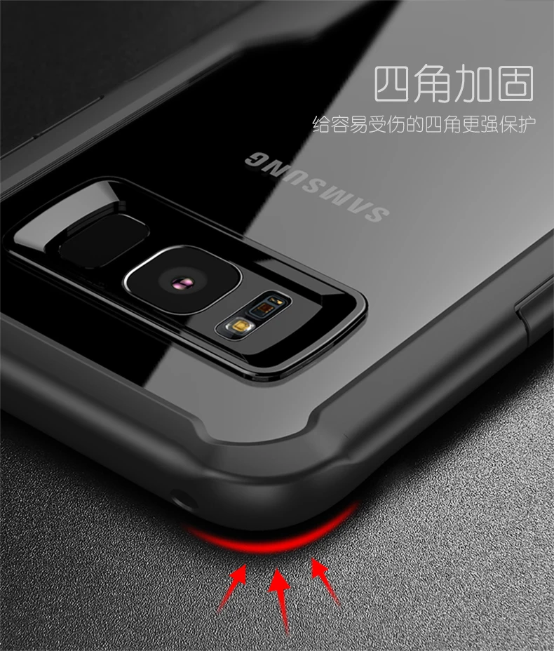 iPaky Brand transparent silicon for Samsung Galaxy S8 Case New Type Transparent Shockproof Phone Cover |