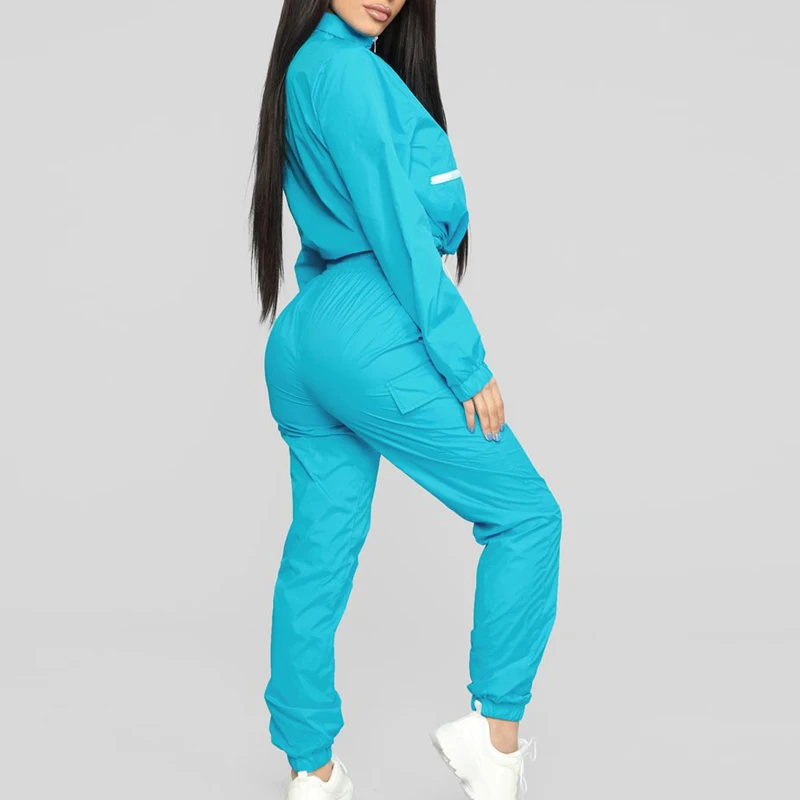 Женская Светоотражающая куртка набор для фитнеса с эластичным шнурком ветровка