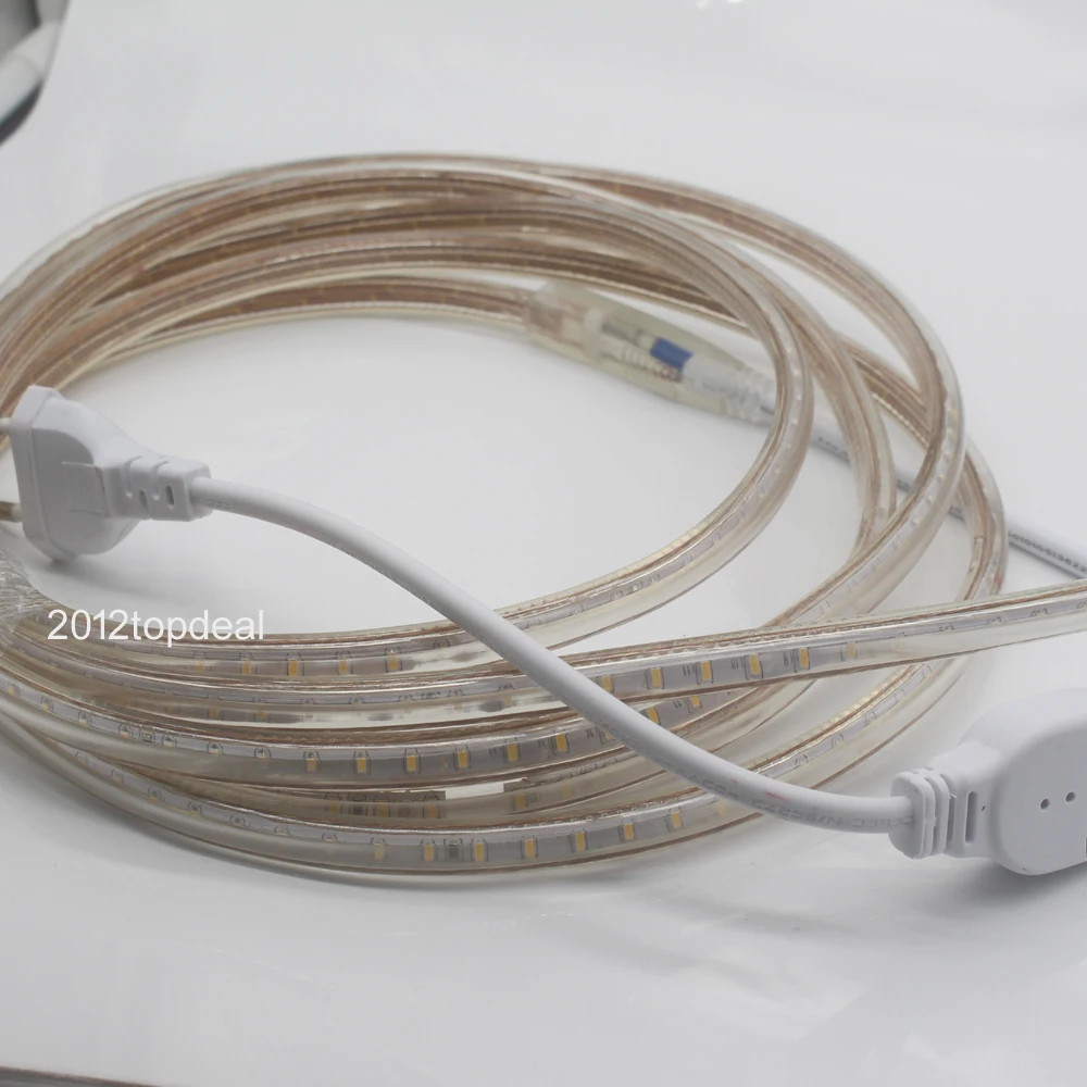 120 светодиодов/м 100 м SMD 3014 Светодиодная лента 220 в 240 В 1 2 3 4 5 10 15 20 25 50 штепсельная