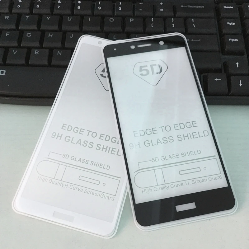 5D Защитное стекло для экрана Huawei Y7 Prime 2017 полное клеевое Покрытие Закаленное Enjoy 7