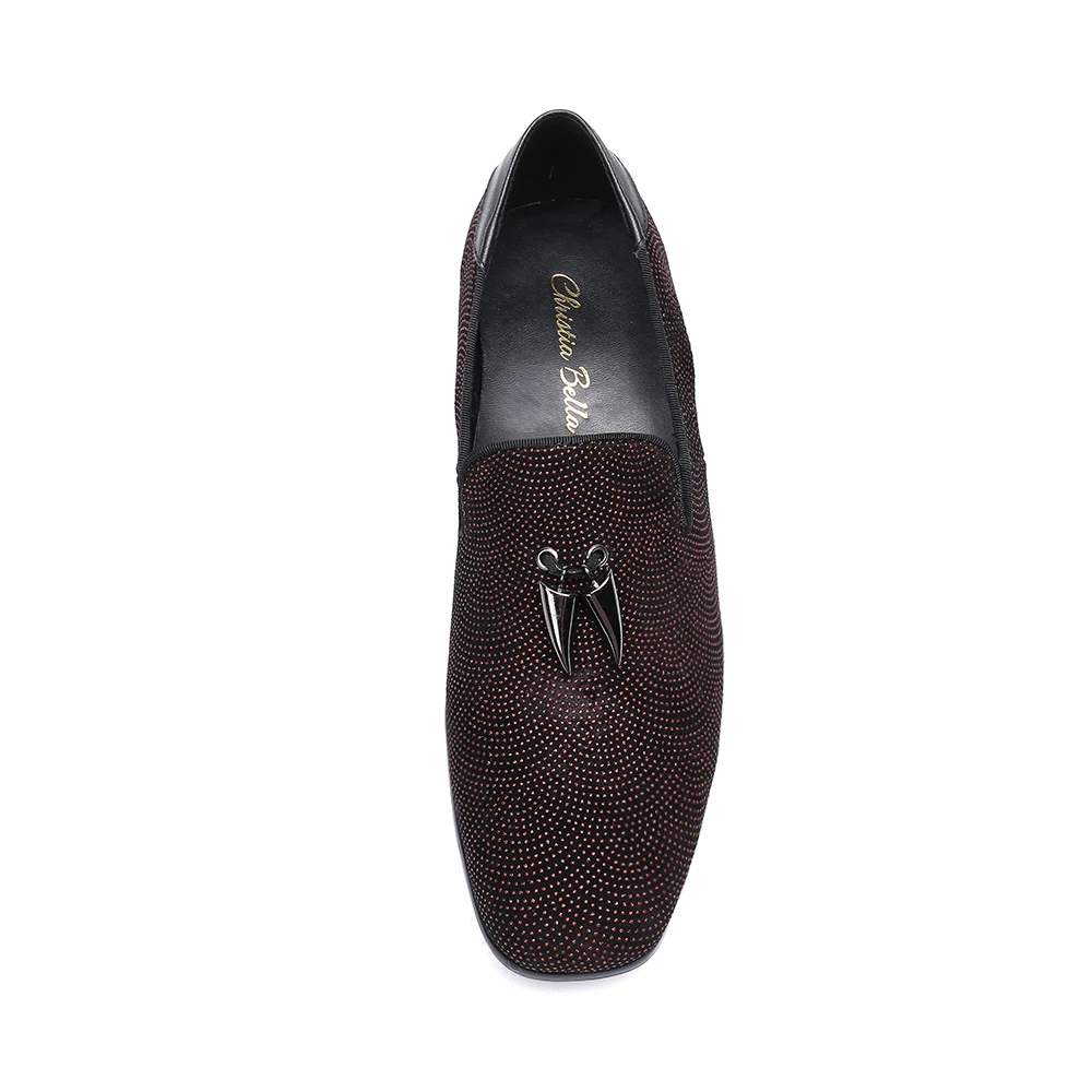 Christia Bella Handmade Brand Tassel Shoes Men Casual Leather Dress Loafers Oxfords Moccasins Luxury Italian Wedding Flat | Обувь