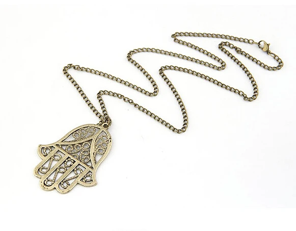 Женское ожерелье с подвеской в виде руки защитой от удачи | Украшения и