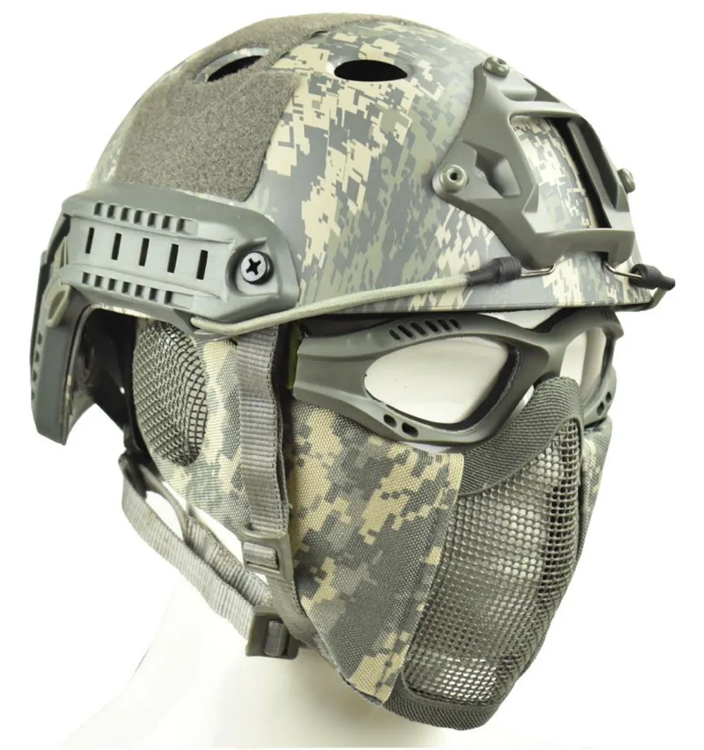 Уличная Военная Тактическая Маска для страйкбола пейнтбола CS Быстрый Шлем и