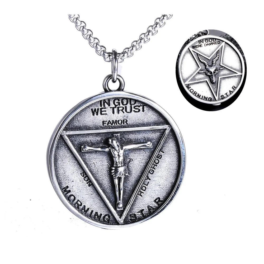 Ожерелье из нержавеющей стали для косплея фильма Люцифер Морнингстар аксессуары