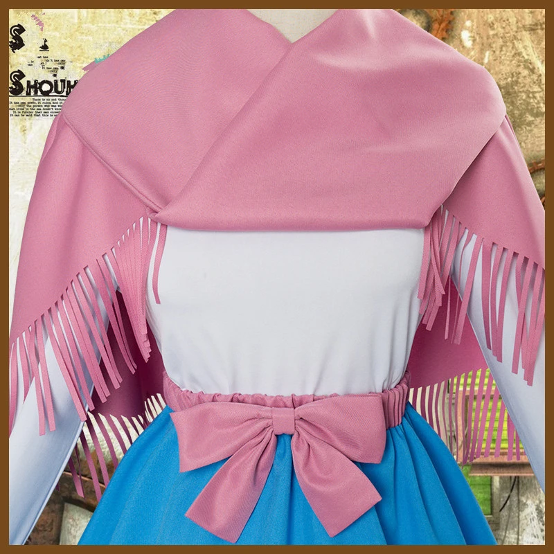 

Steins;Gate Shiina Mayuri Cosplay Costume Women Dress Outfits Suits Christmas Costumes Uniforms Dress+Top+Shawl+Hat