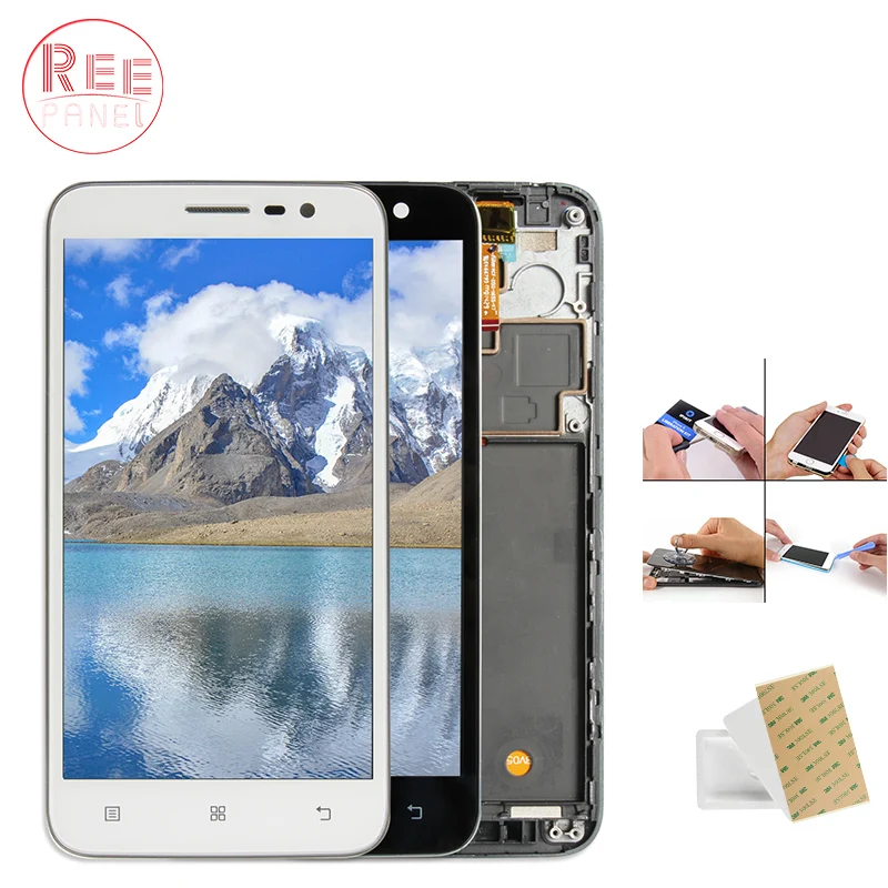 Оригинал 5 0 '&#x271280x720 ips Дисплей для lenovo A8 A806 A808 ЖК-дисплей Сенсорный экран A808T