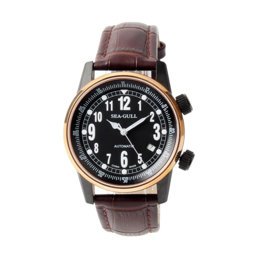 Чайка Дата с двойным дисплеем времени светящиеся стрелки ST2130 Move Мужские